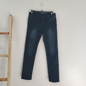 DKNY Boy's Dark Blue Wash Wooster Skinny Jeans Size 18